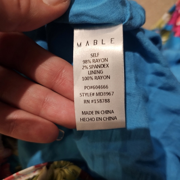 Mabel Floral short mini dress M - Picture 8 of 9